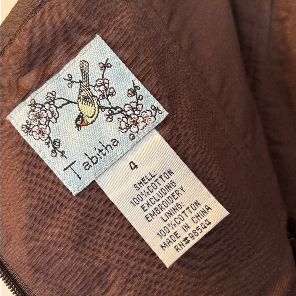 Tabitha Brown Strapless Dress with Embroidered Floral Detail - Picture 2 of 12